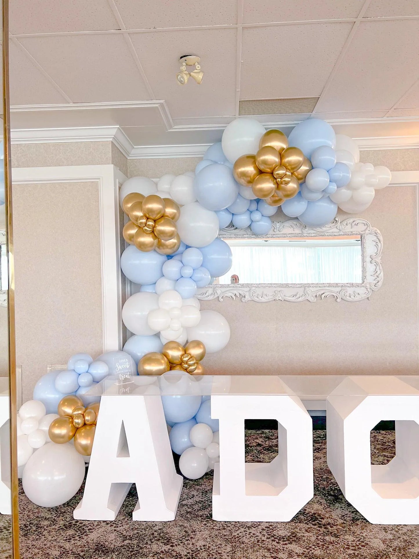 Baptism Balloons Garland - Fun and Festive Decor - My Blush Peony