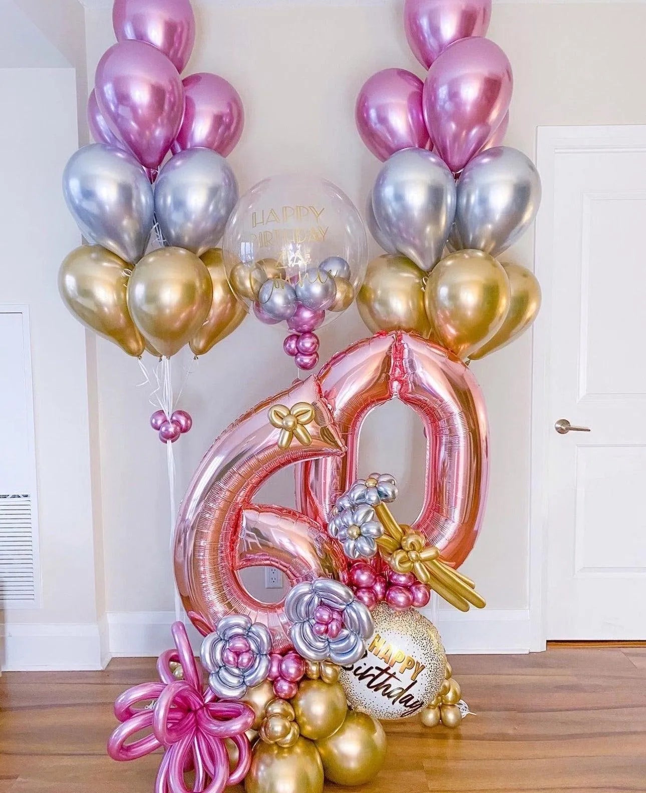 Large Maxi Bouquet + Bubble - Customizable for Any Age & Color - My Blush Peony