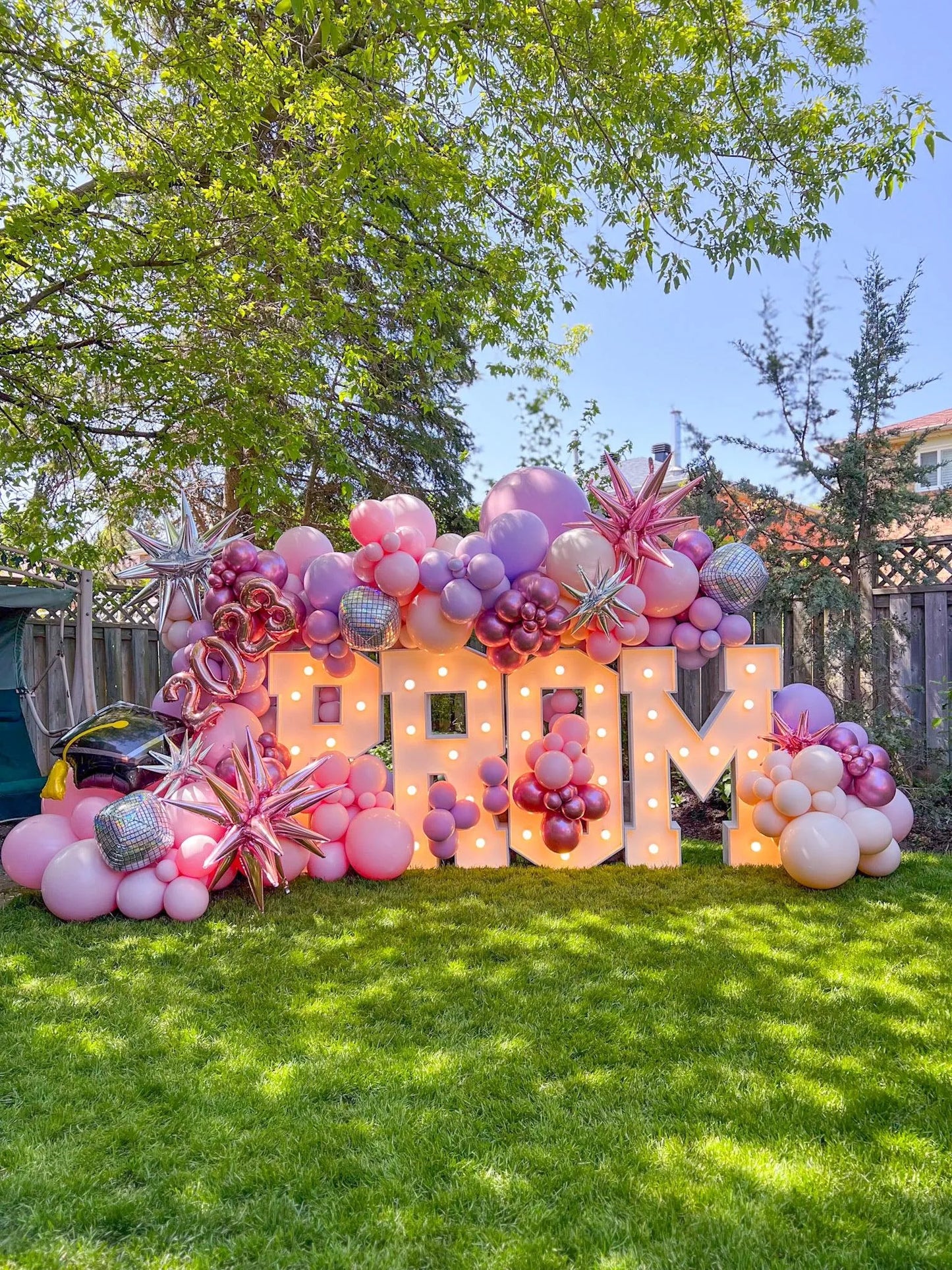 Graduation Party Balloon Garland - Stunning Prom Decorations - My Blush Peony