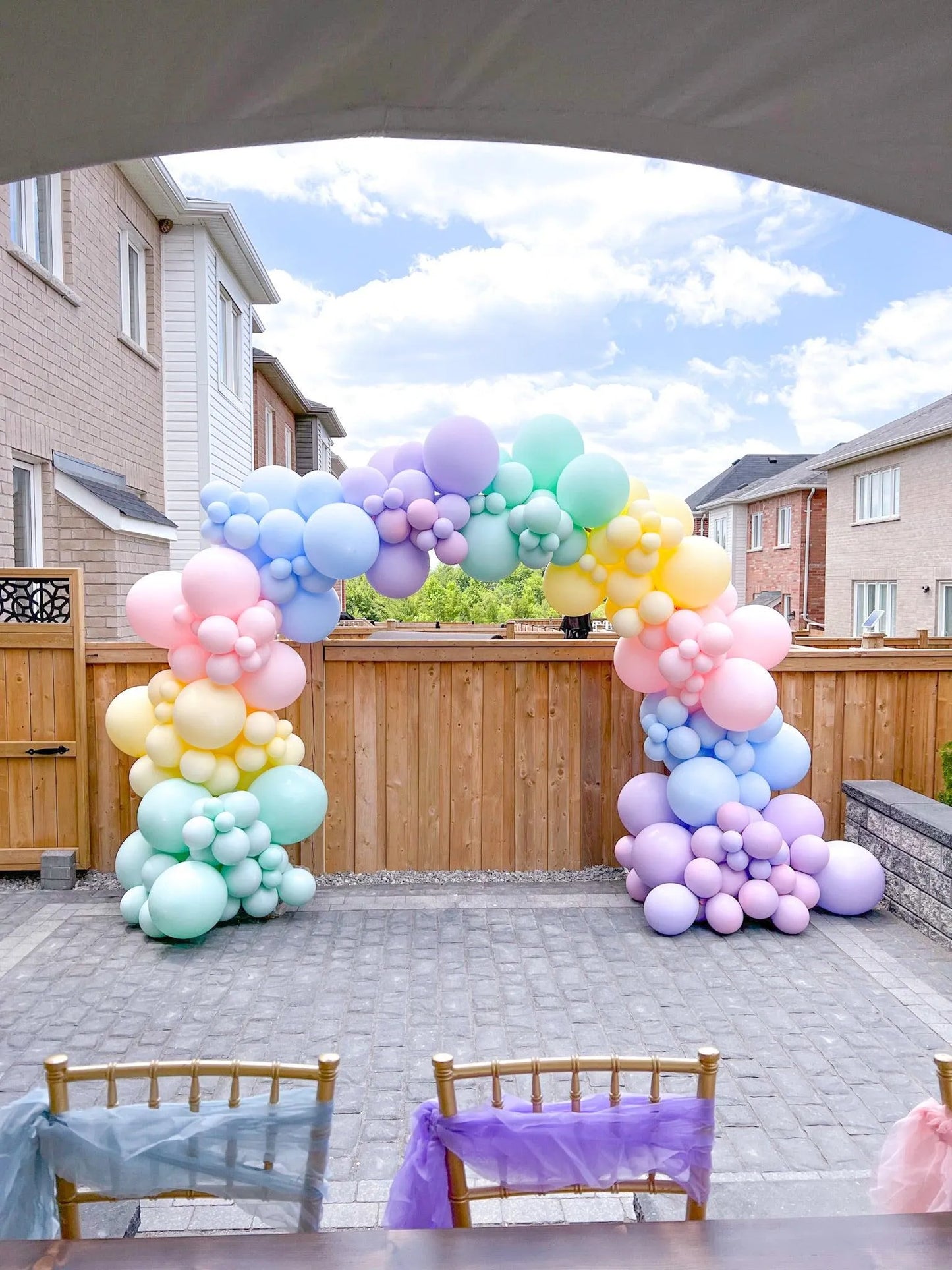 Rainbow Balloon Arch | Vibrant Decor for Colorful Celebrations - My Blush Peony