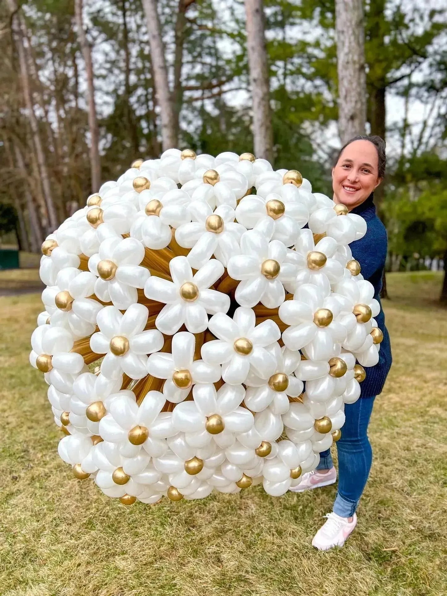 Custom Large Flower Balloon Bouquet - Perfect for Any Occasion - My Blush Peony