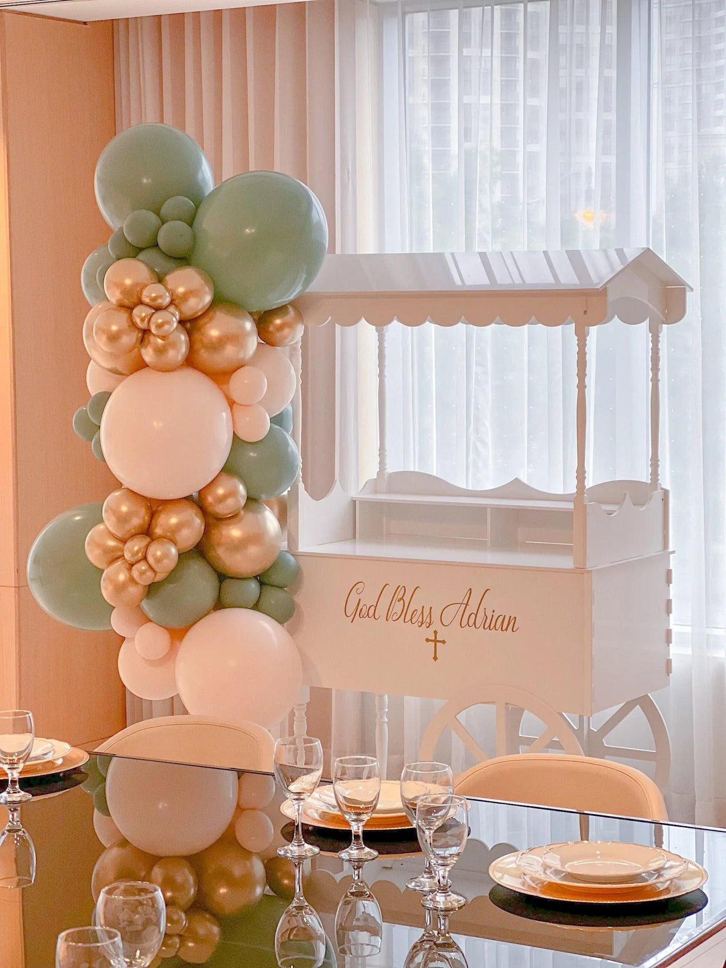 Sweetcart Balloon Garland - Stunning Decoration for Parties and Events - My Blush Peony