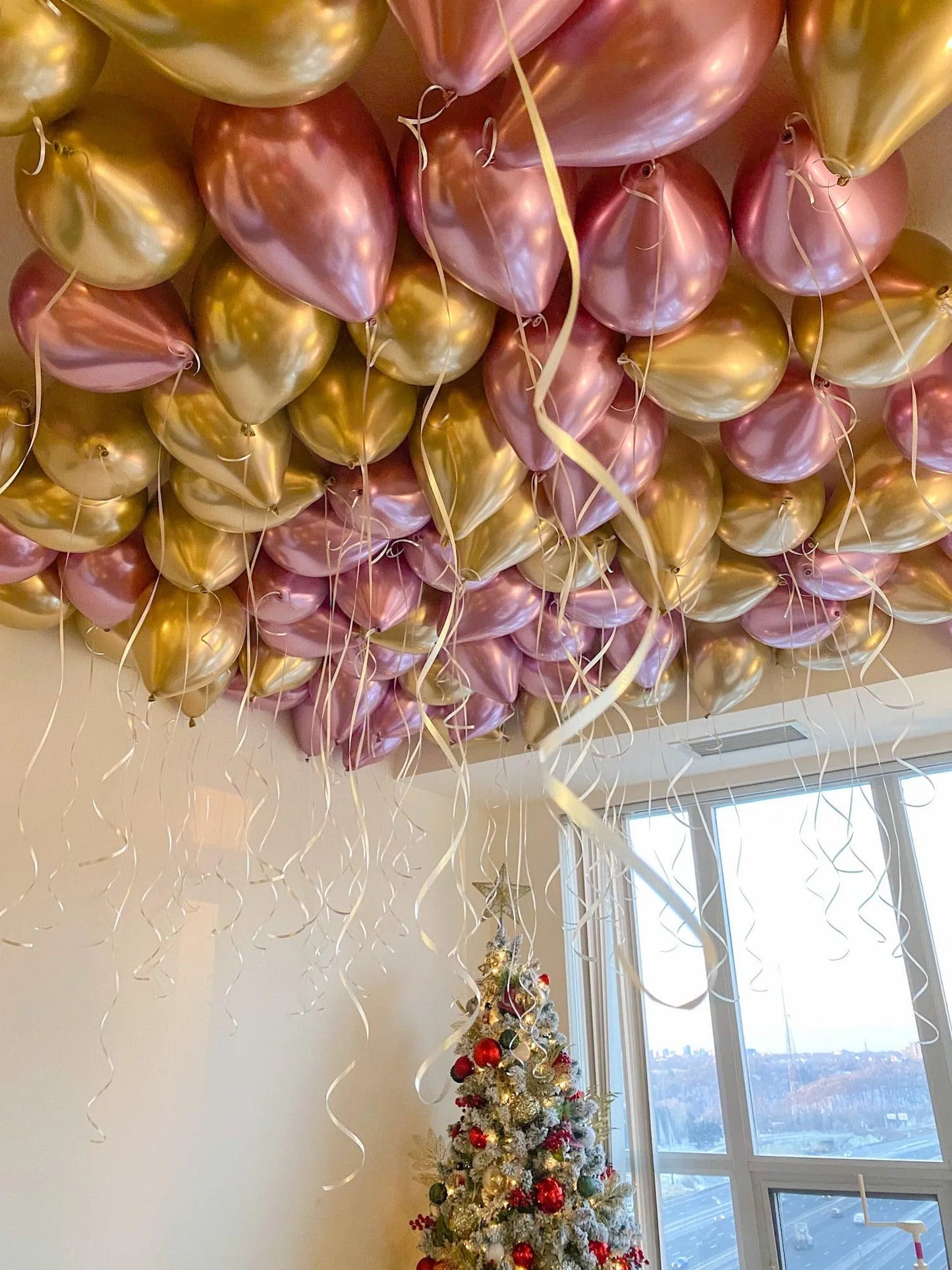 Latex Ceiling Balloon Decor | Stunning Decoration for Any Event - My Blush Peony