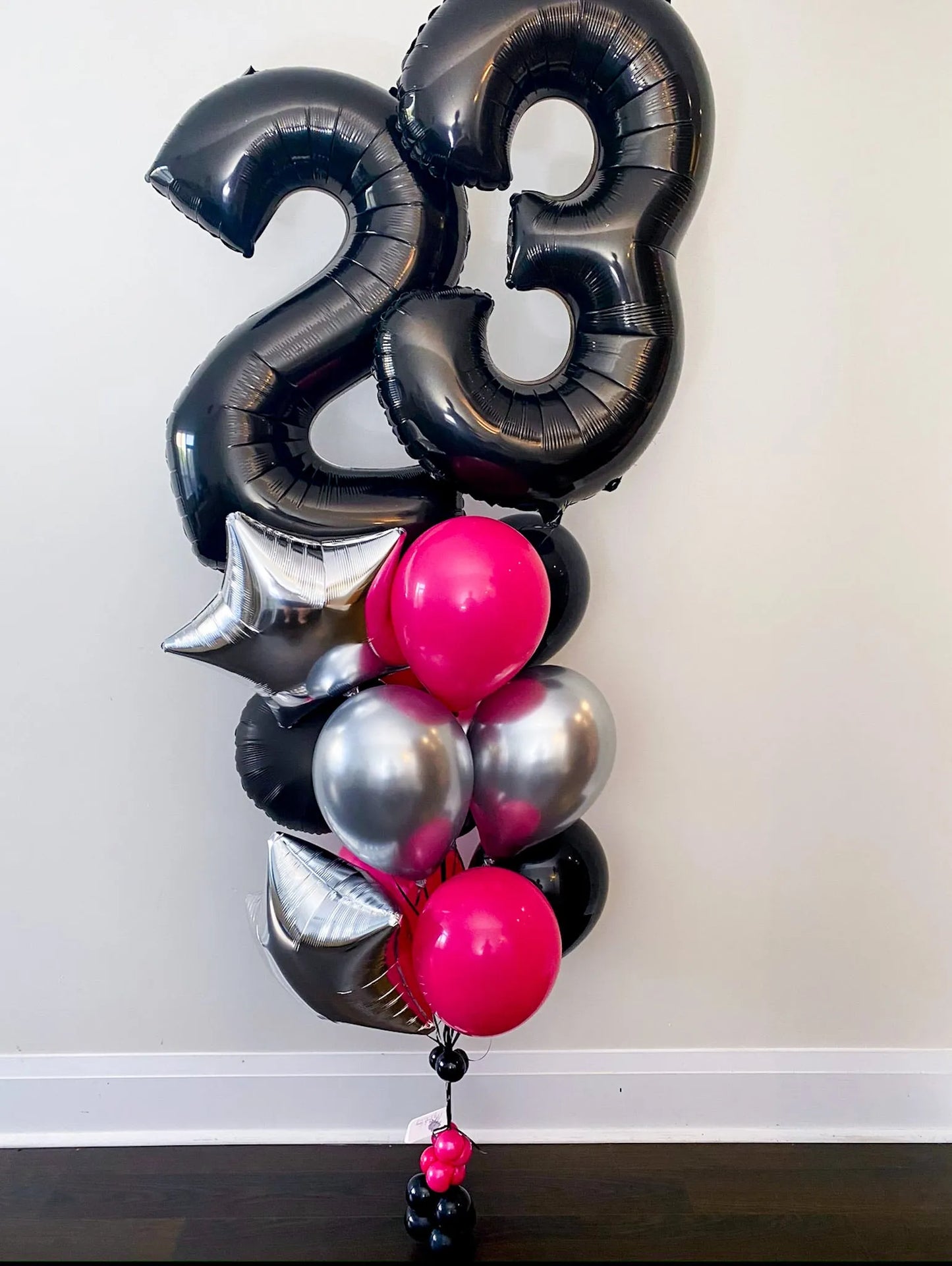 Classic Birthday Balloon Bunch - Personalizable & Colorful Balloons - My Blush Peony