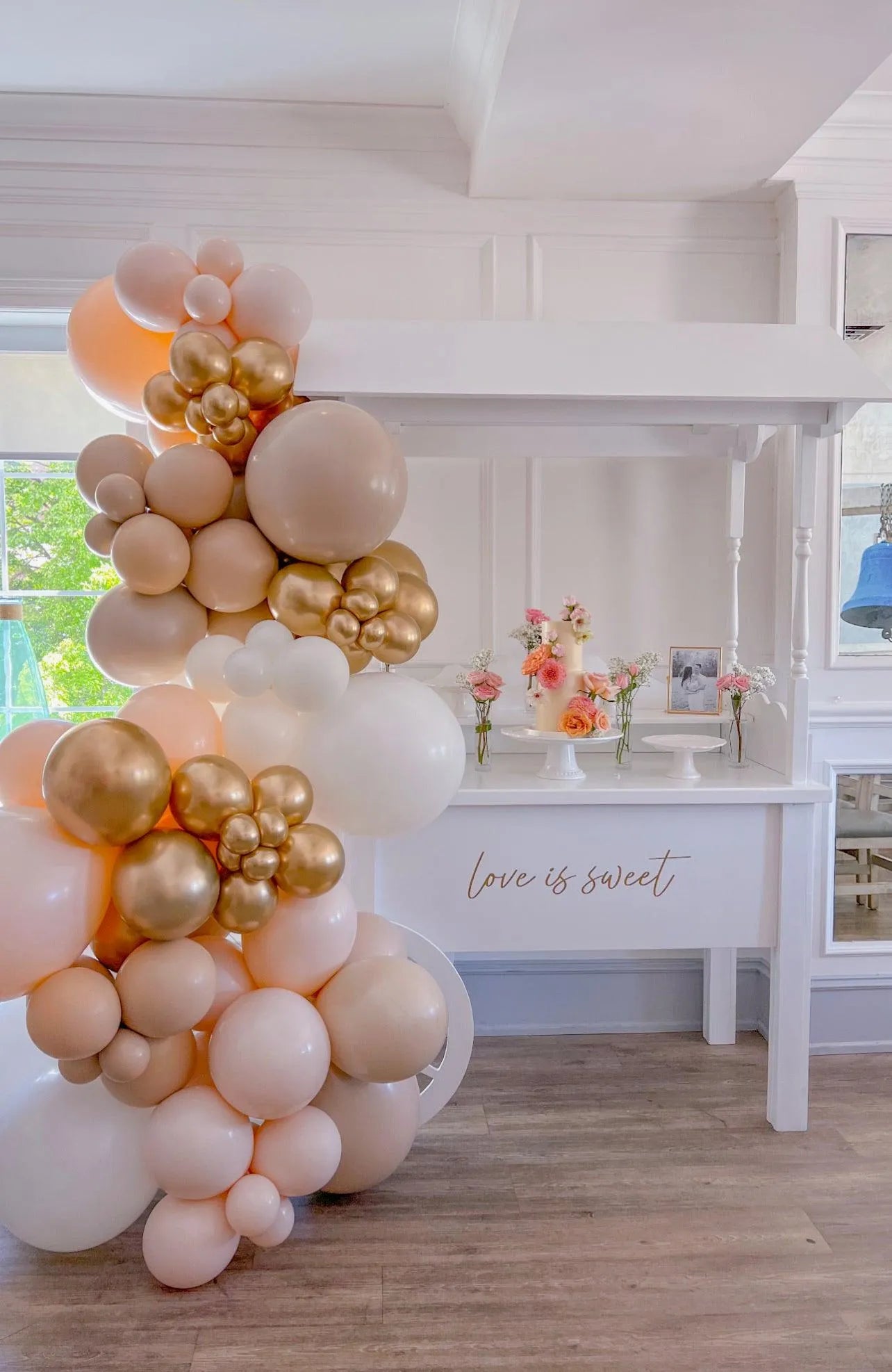 Sweetcart Balloon Garland - Medium | Stunning Sweetcart Decoration - My Blush Peony