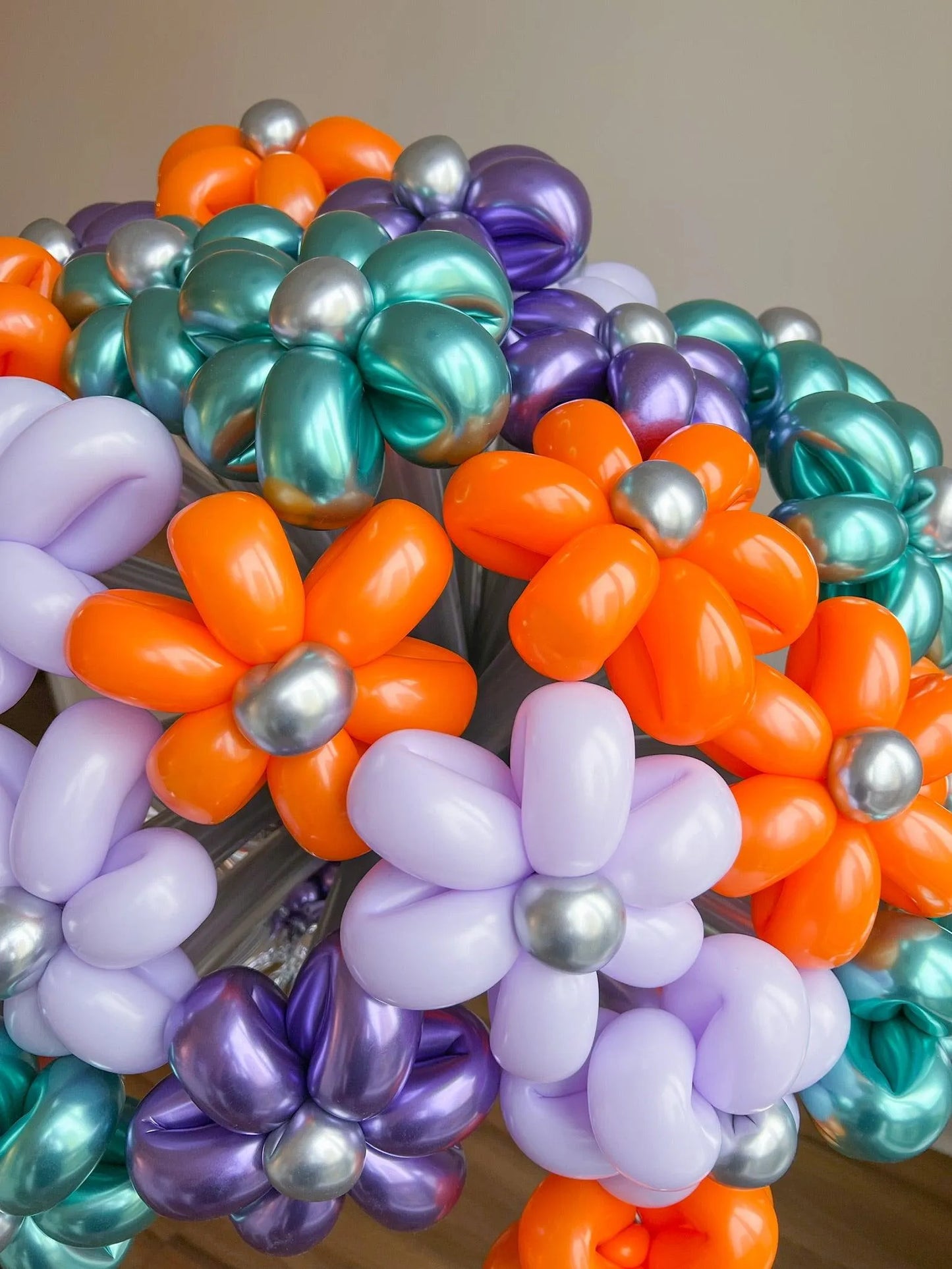 Flowers Balloon Bouquet - Colourful and Unique Surprise - My Blush Peony
