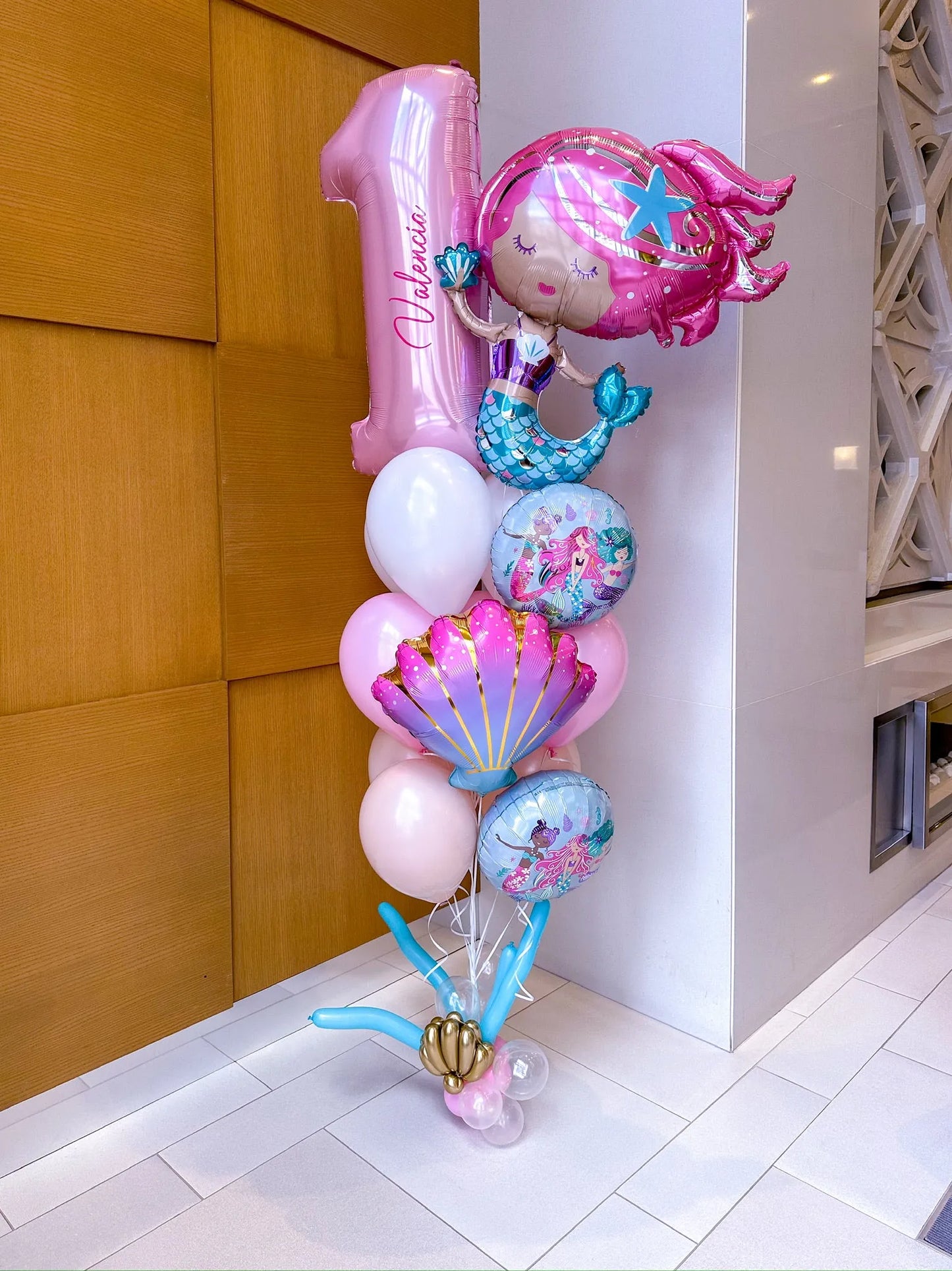 Mermaid Tail Bunch with Number - Colorful Mermaid Theme - My Blush Peony
