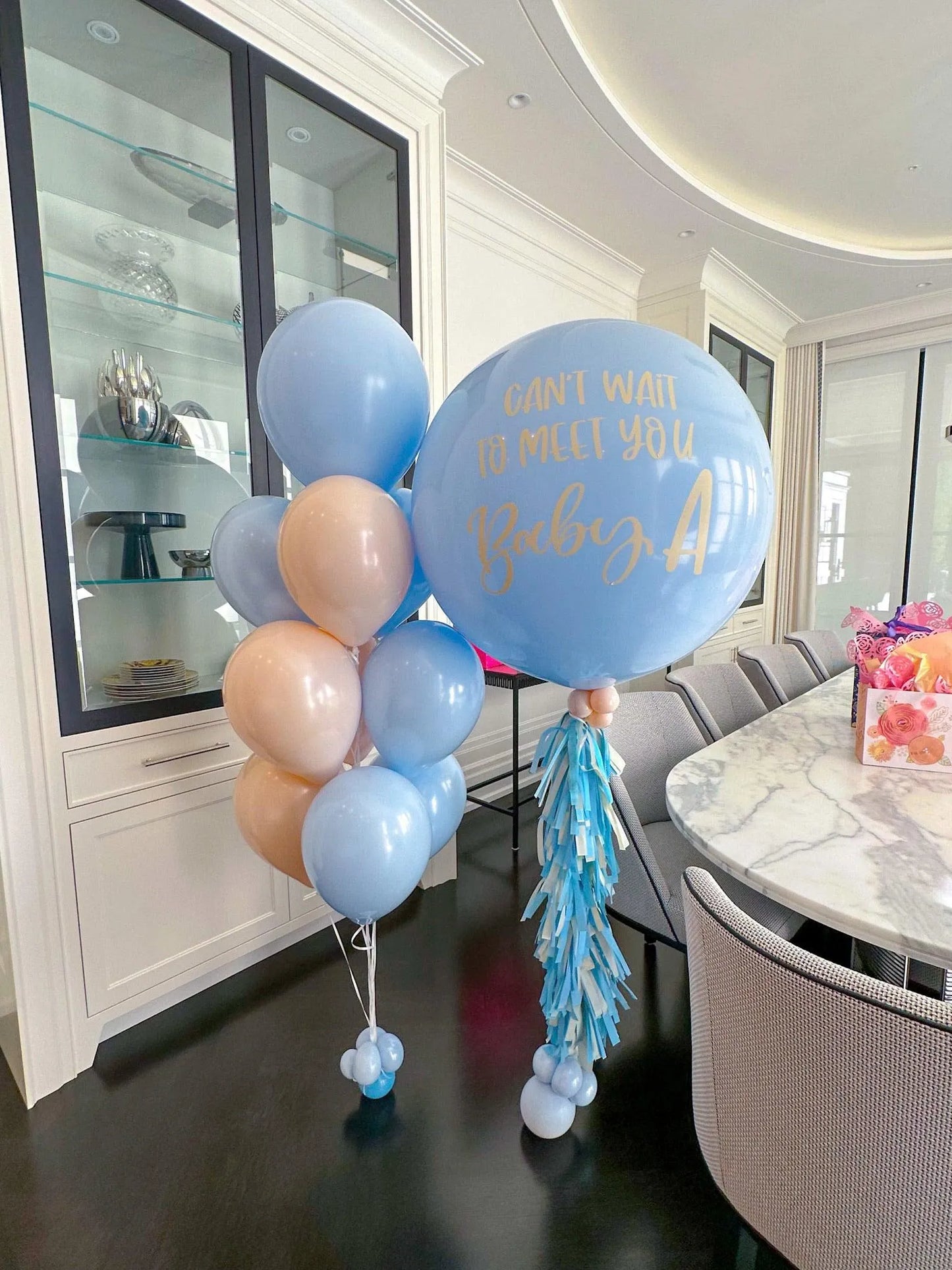 Custom Jumbo & Bunch Balloons - Standard - My Blush Peony