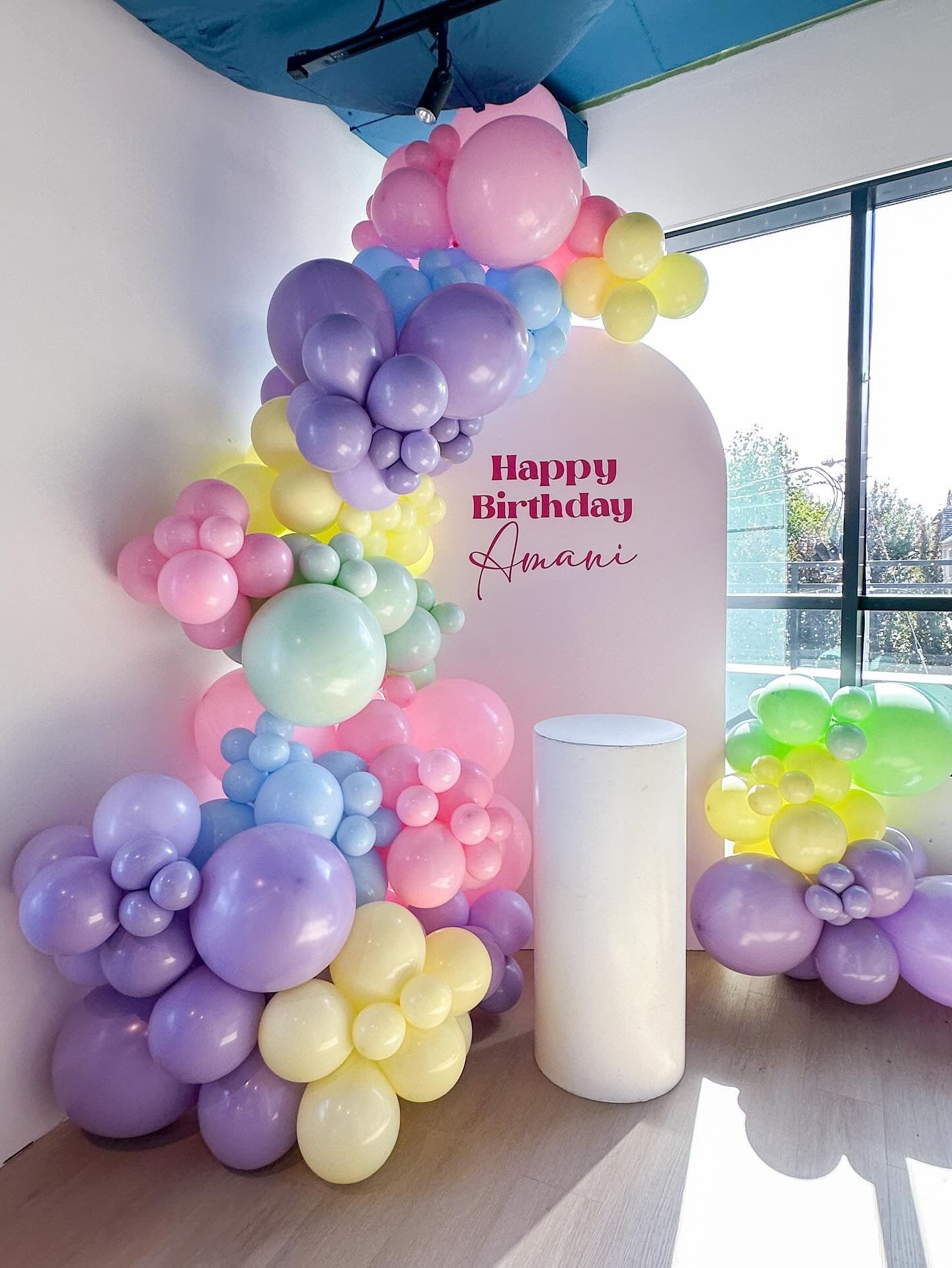 Balloon Garland with Backdrop | Custom Balloon Decor Toronto & GTA