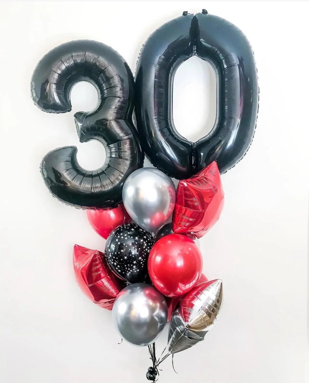 Classic Birthday Balloon Bunch - Personalizable & Colorful Balloons - My Blush Peony