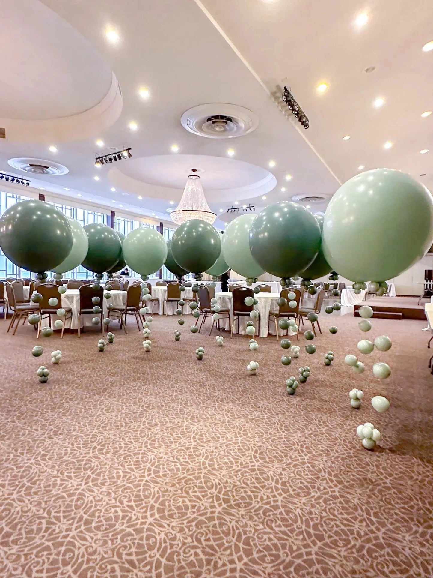 Customizable Balloons with Fall Tail - Perfect for Any Celebration - My Blush Peony Centerpiece