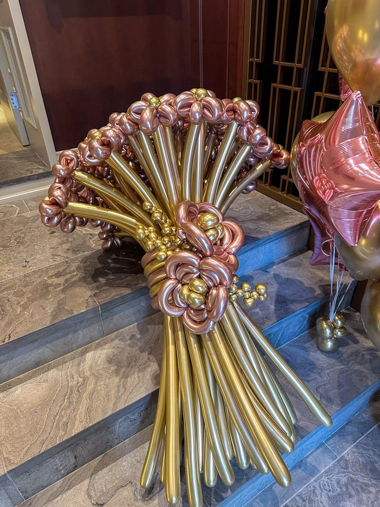 Customizable Balloon Flower Bouquet - Perfect for Any Occasion - My Blush Peony
