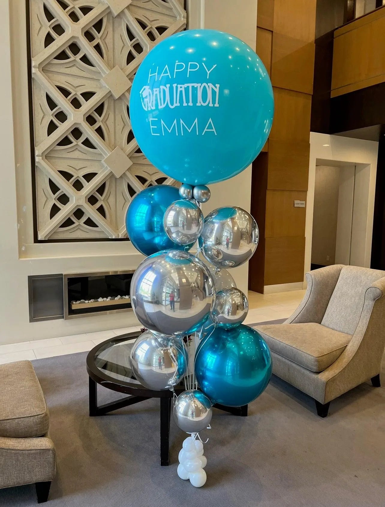 Personalized Latex Foil Balloons - Customizable Party Decor for Toronto - My Blush Peony