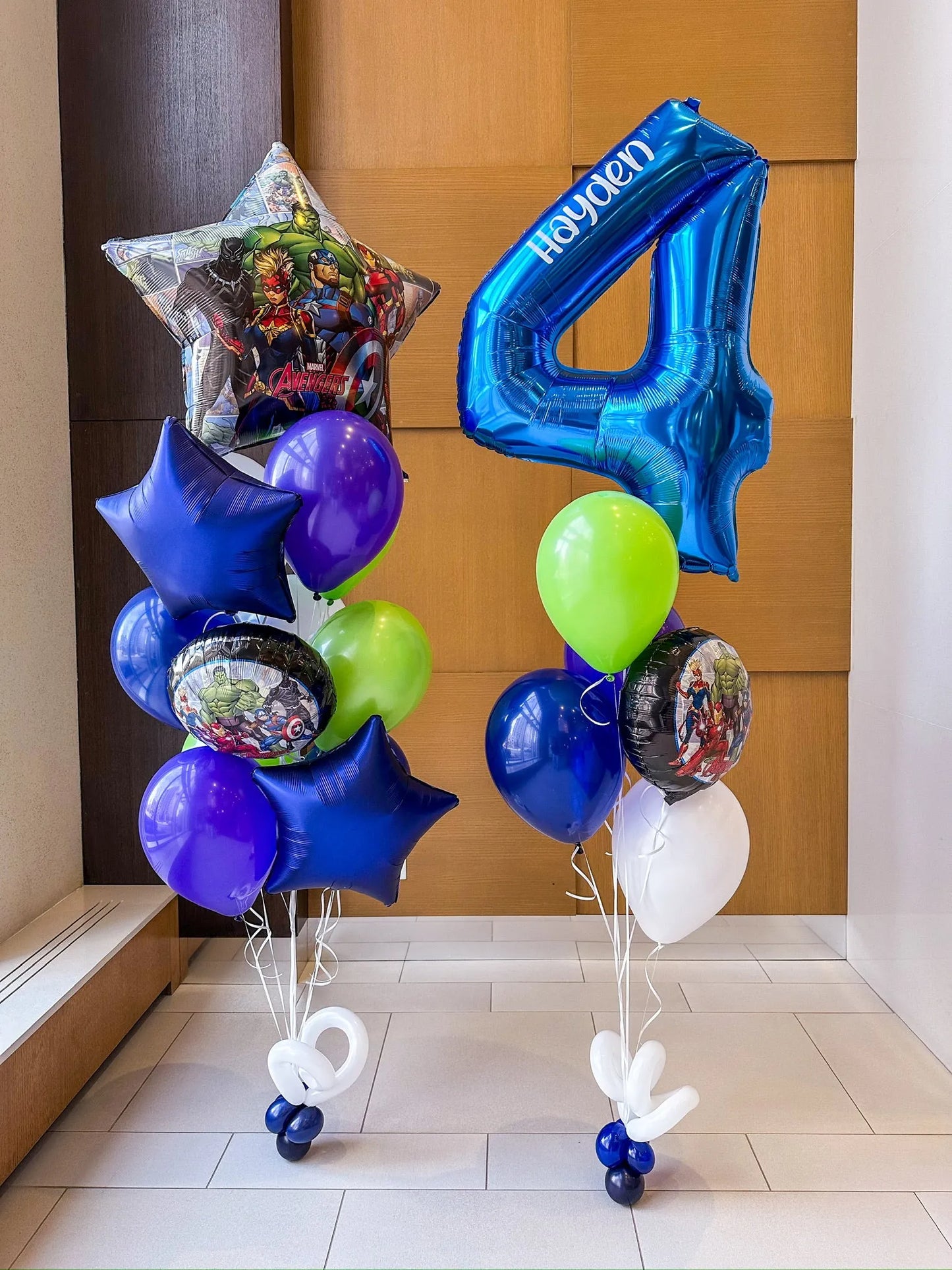 Avengers Customizable Superhero Balloon Bouquet - Toronto Event Decor - My Blush Peony