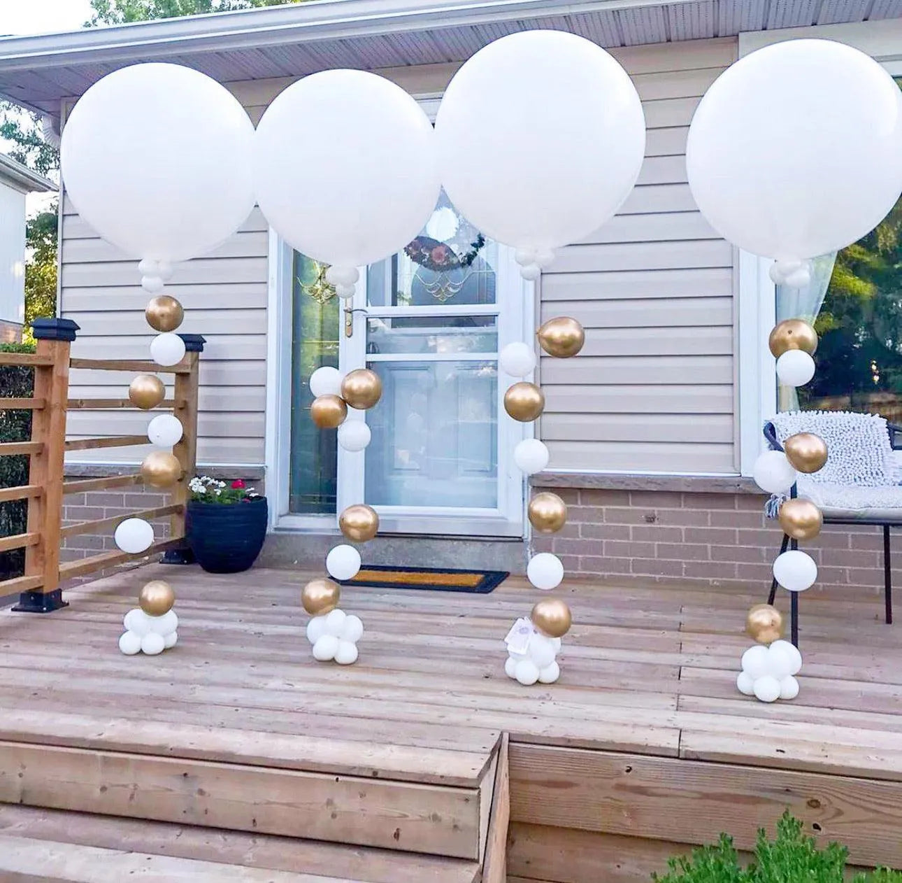 Elegant Statement Balloons with Fall Tail - Customizable & Versatile - My Blush Peony