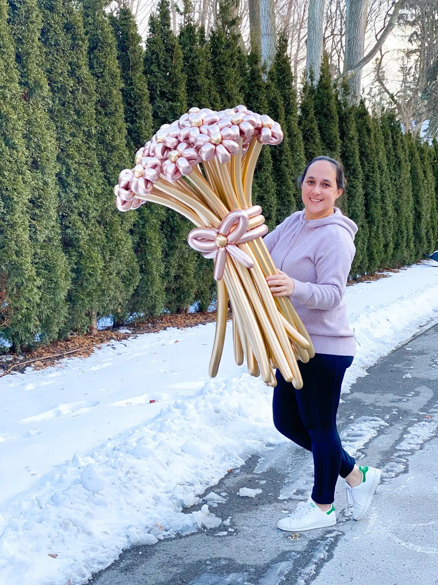 Flowers Balloon Bouquet - Colourful and Unique Surprise - My Blush Peony