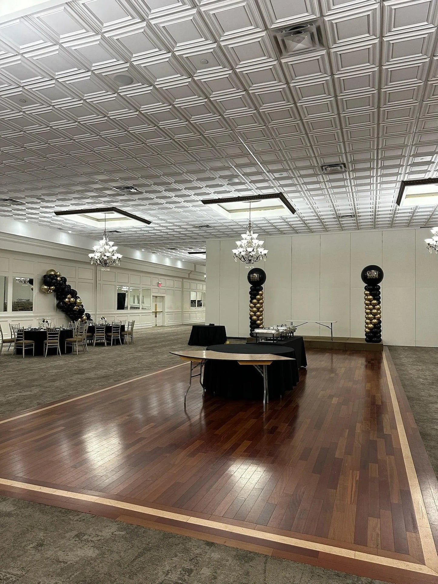 Custom 9ft Graduation Columns - Elegant Design for Toronto Events - My Blush Peony