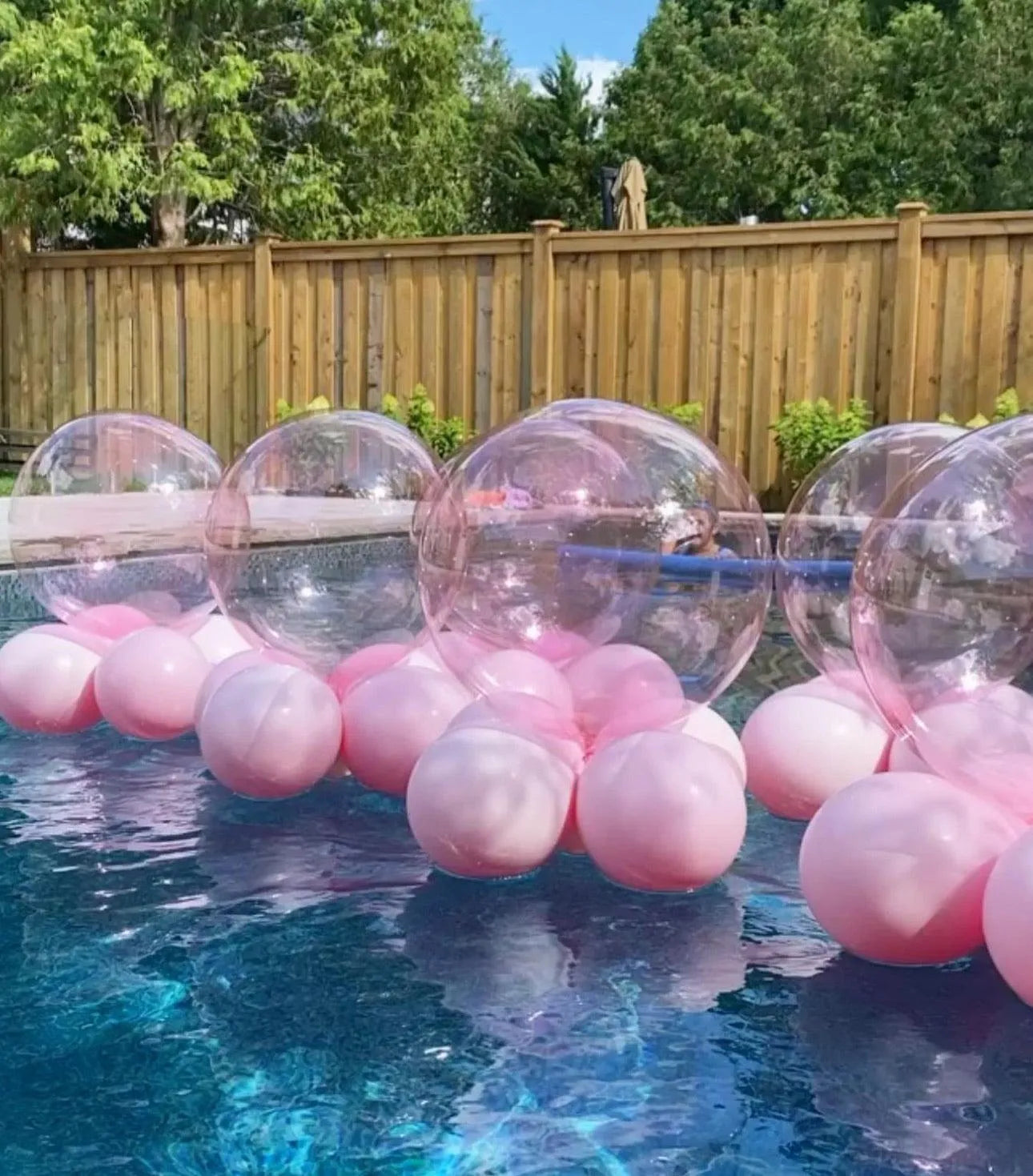 Bubble Pool Balloons - Customizable for Stunning Poolside Decor - My Blush Peony