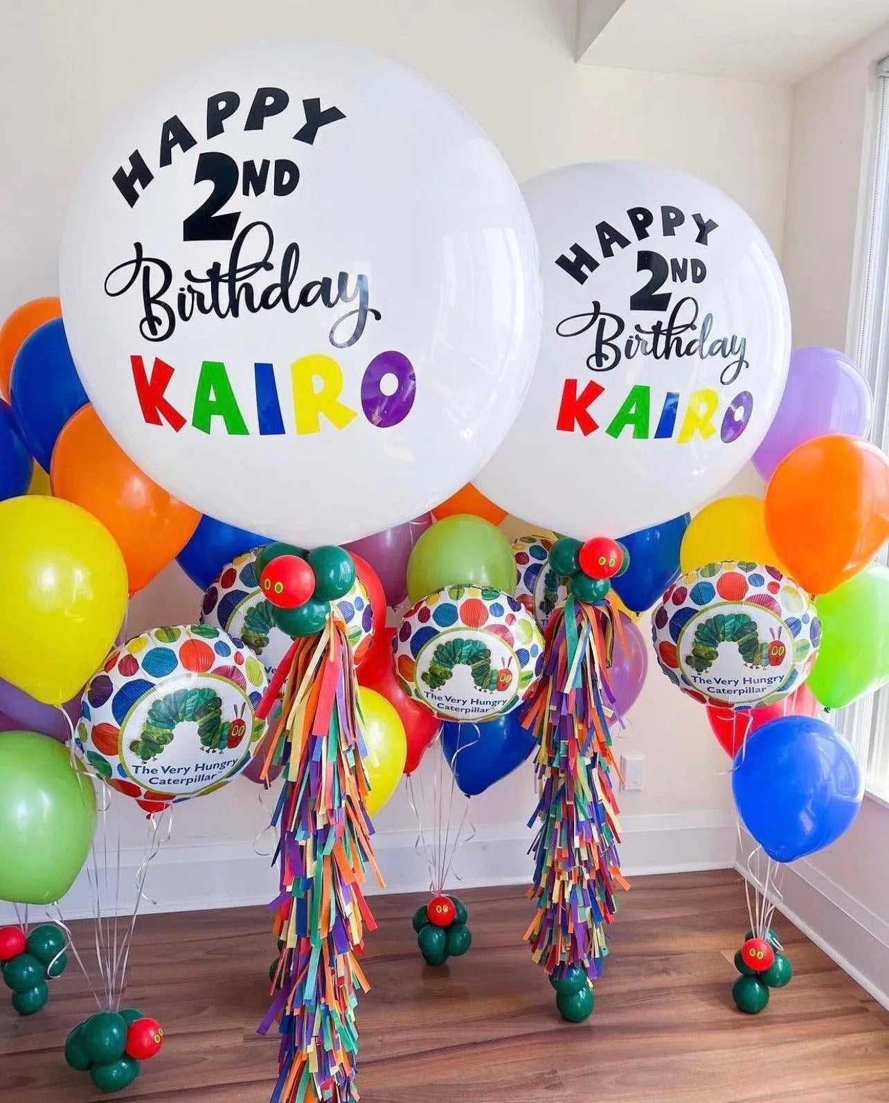Personalized Jumbo Balloon with Tassels - Custom Celebration Decor - My Blush Peony