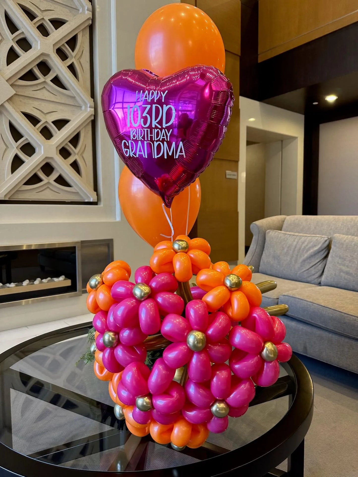 Small Flowers Balloon Bouquet - Customizable Bunches Set for Toronto Events - My Blush Peony