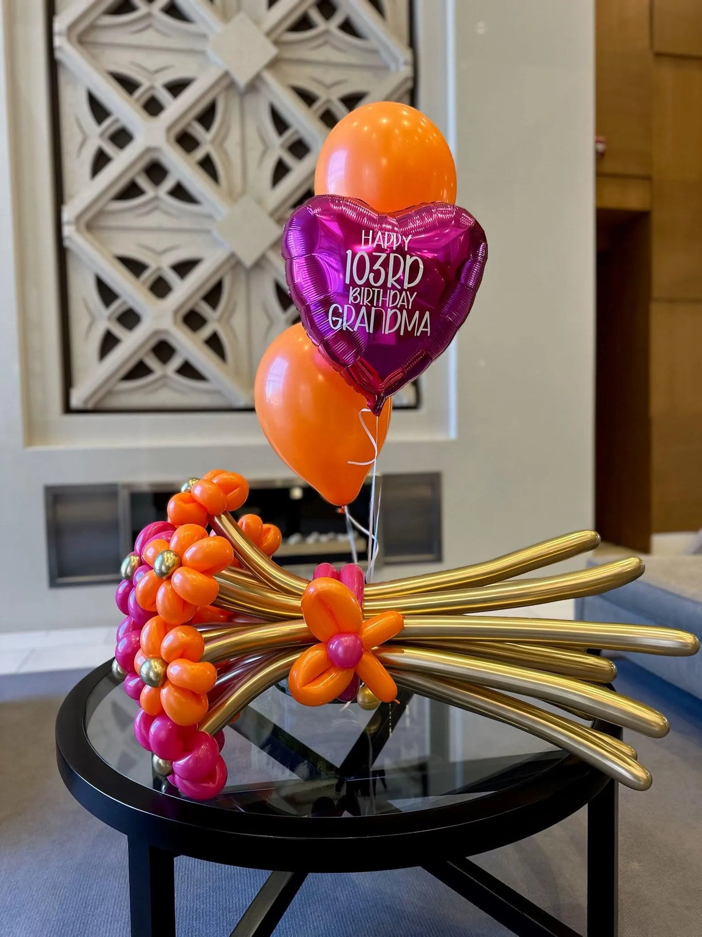 Small Flowers Balloon Bouquet - Customizable Bunches Set for Toronto Events - My Blush Peony