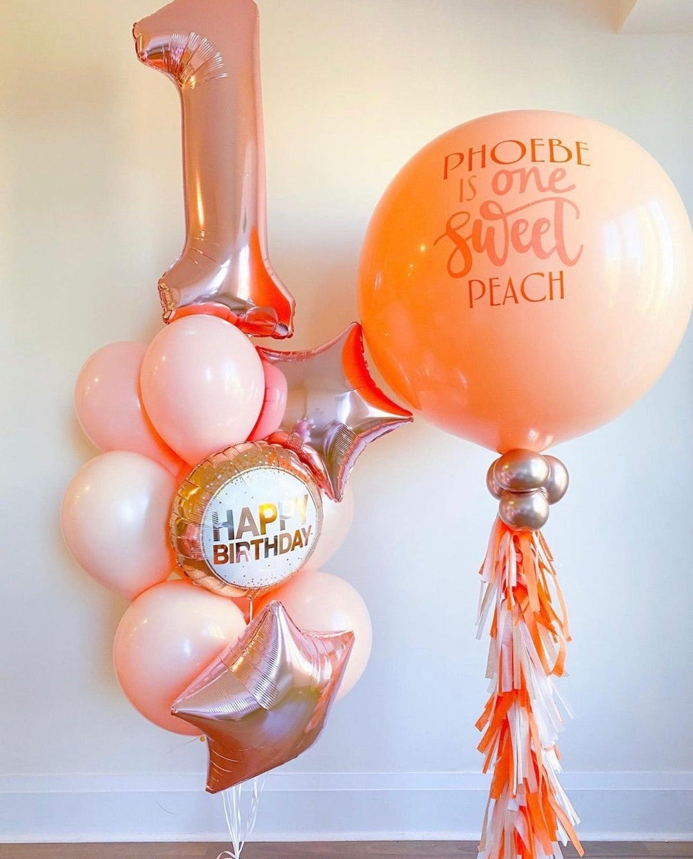 Jumbo Balloon Set with Customization - Perfect for Any Occasion - My Blush Peony