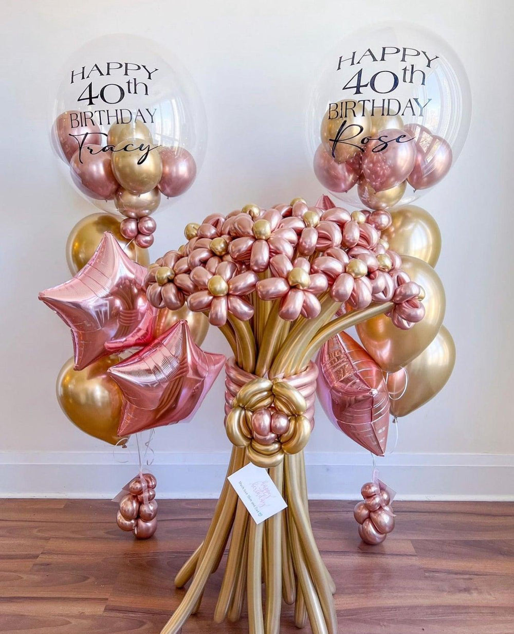 Flowers Balloon Bouquet and Bunches Set | Customizable Floral Decor - My Blush Peony