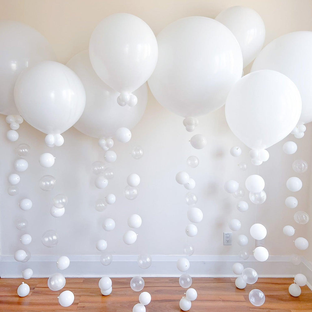 Elegant Statement Balloons with Fall Tail - Customizable & Versatile - My Blush Peony