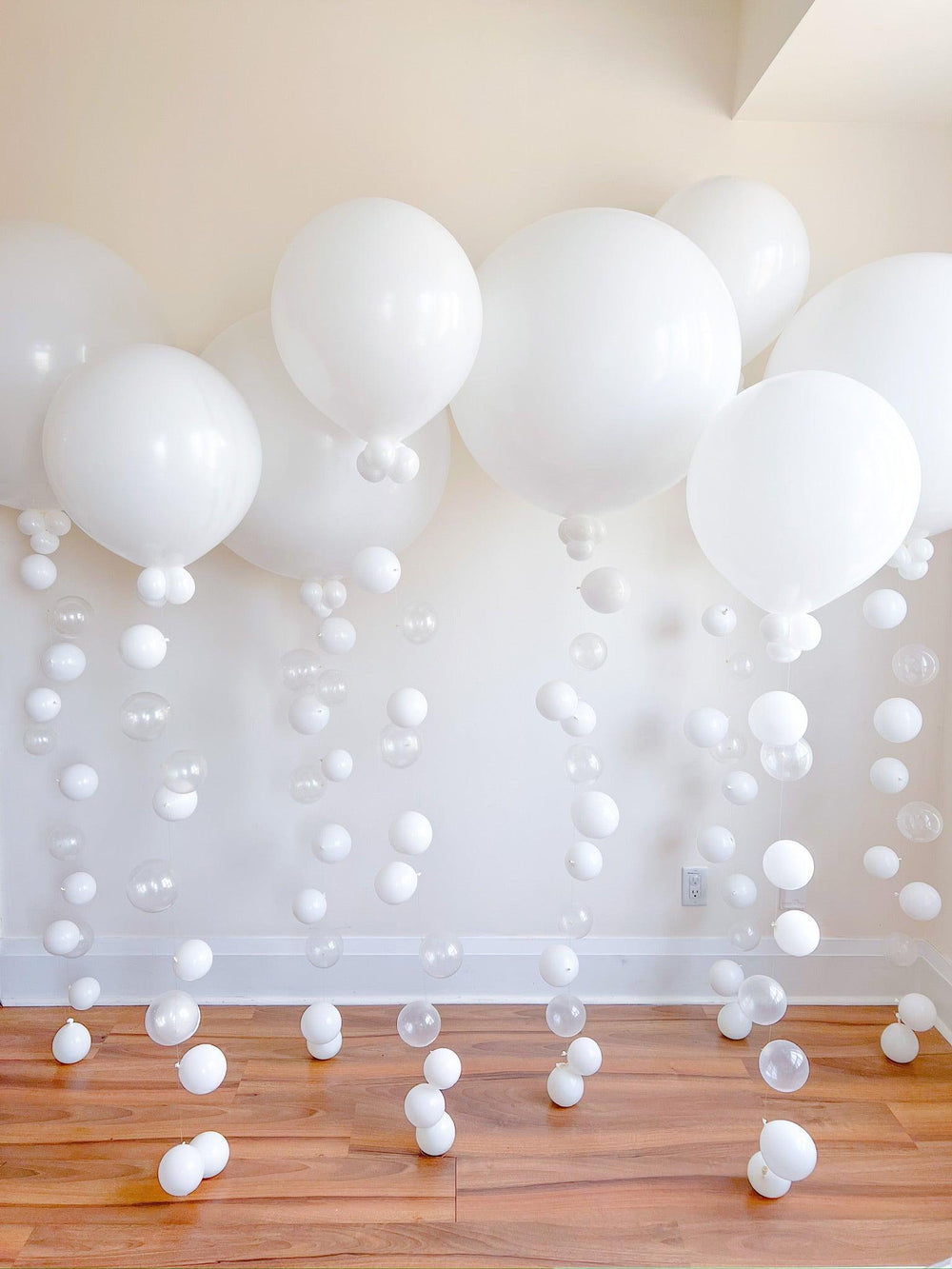 Elegant Statement Balloons with Fall Tail - Customizable & Versatile - My Blush Peony