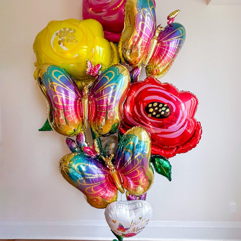 Butterfly & Flower Mega Bouquet - Custom Floral Arrangement - My Blush Peony