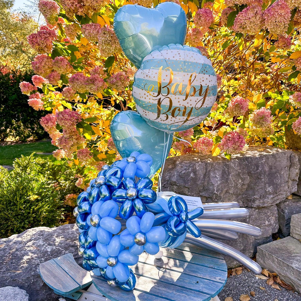 Welcome Baby Balloons - Mom and Baby Set | Balloon Arrangement - My Blush Peony