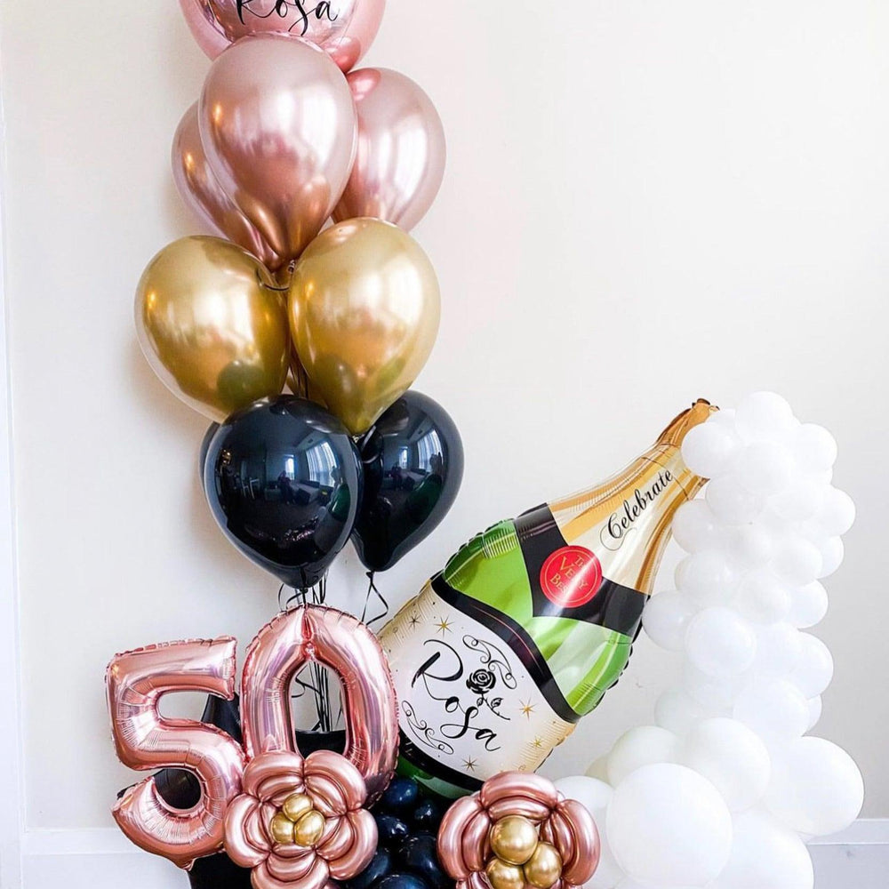 Customizable Champagne Bouquet - Any Age & Color - My Blush Peony