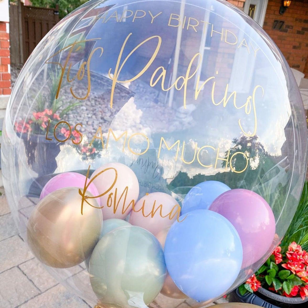 
                      
                        Bubble Balloons with Colorful Mini Balloons - Customizable Messages for Toronto - My Blush Peony
                      
                    