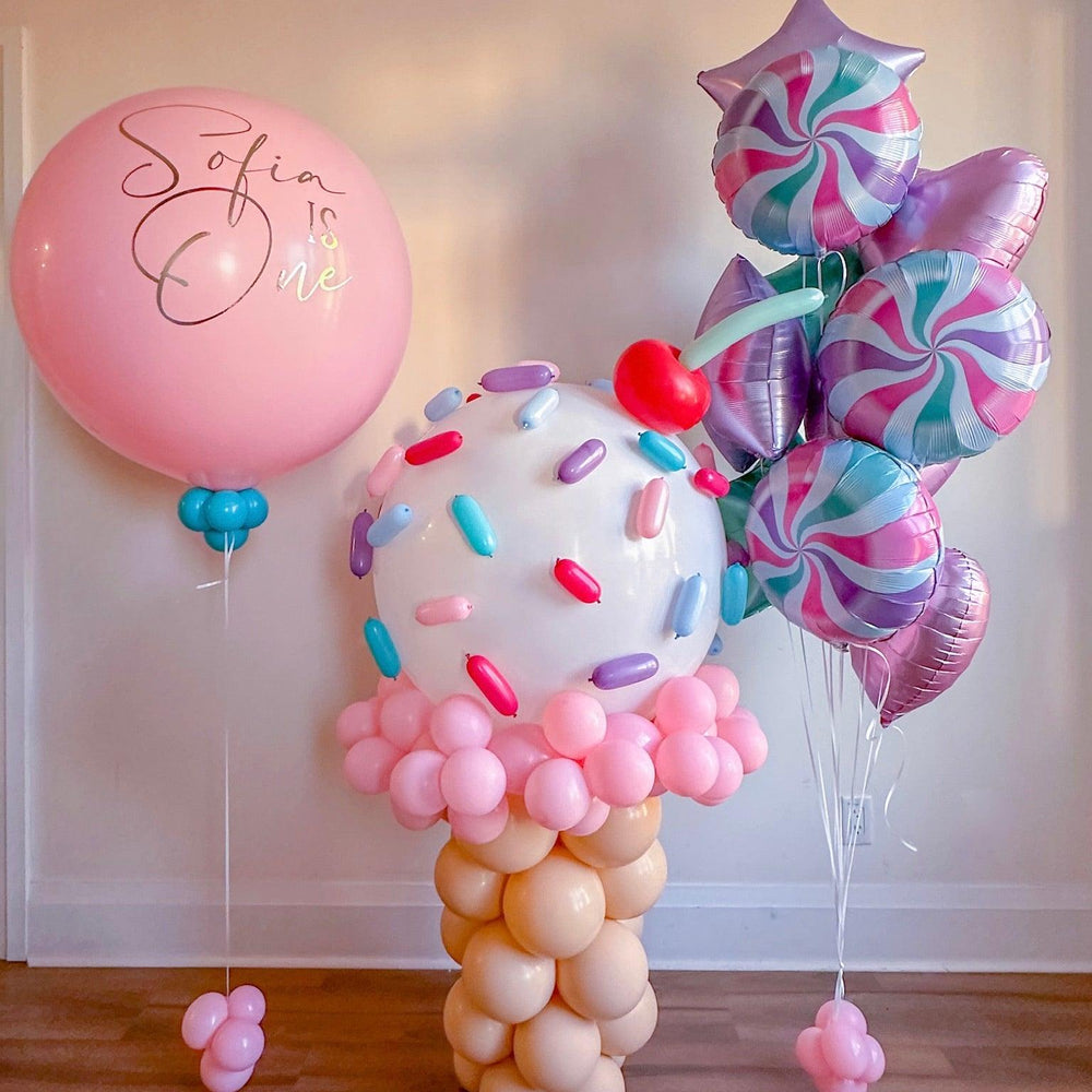 Ice Cream Shape Balloon Bundle - Fun and Festive Party Decoration - My Blush Peony