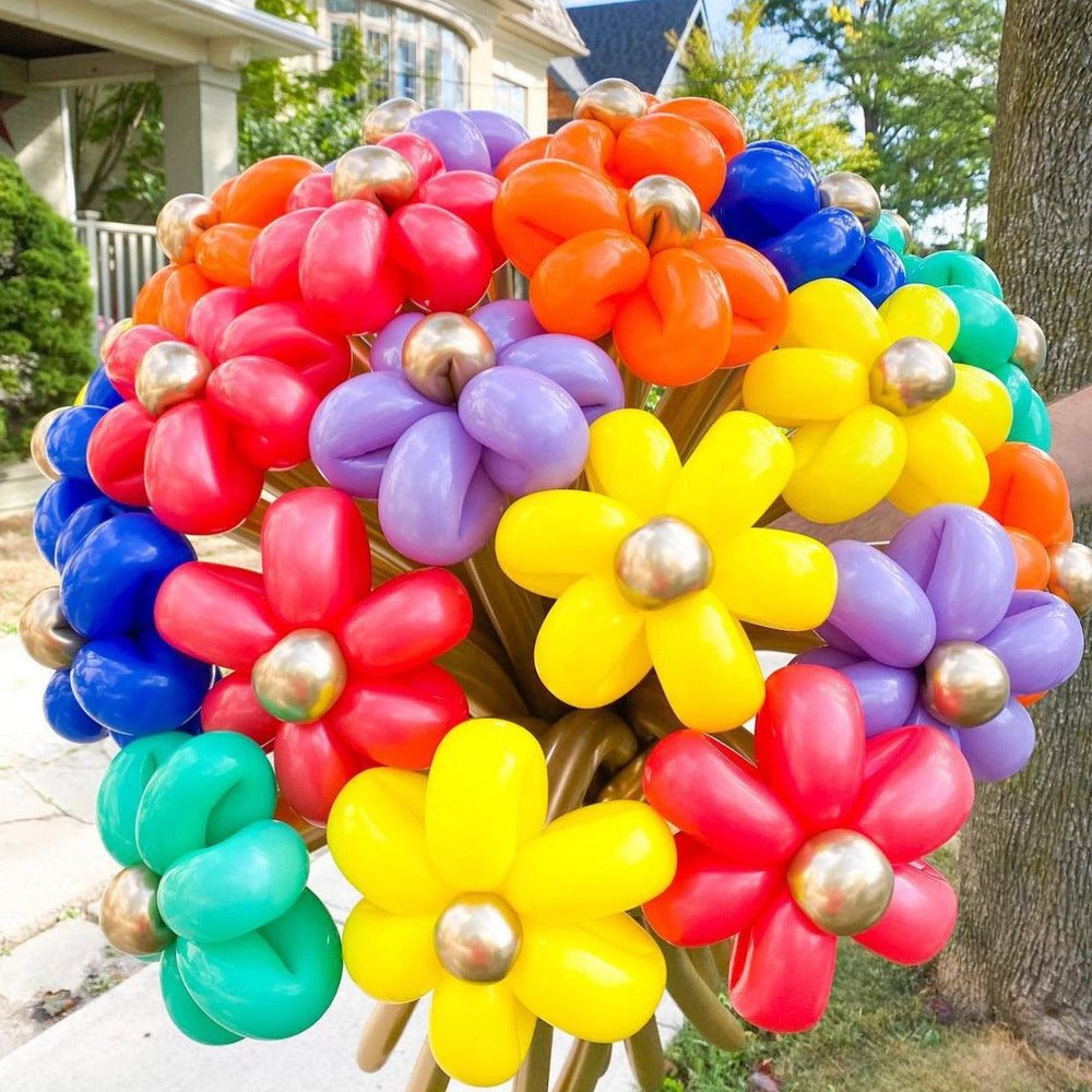 
                      
                        Flowers Balloon Bouquet - Whimsical & Colorful Decor - My Blush Peony
                      
                    