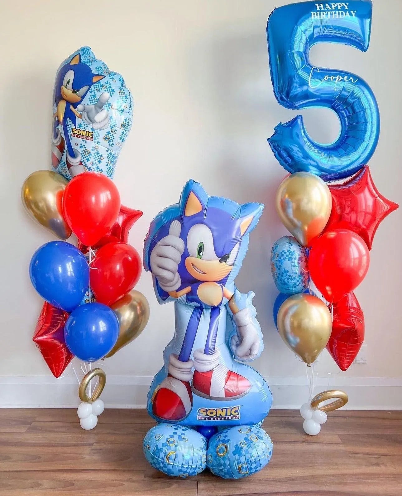 Sonic Balloon Bunches Set - Lifesize - My Blush Peony