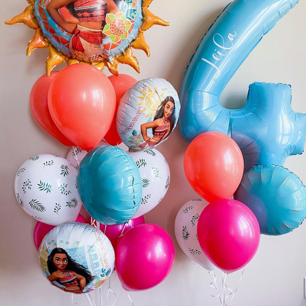 Moana Disney Princess Set - Customizable Balloon Set - My Blush Peony