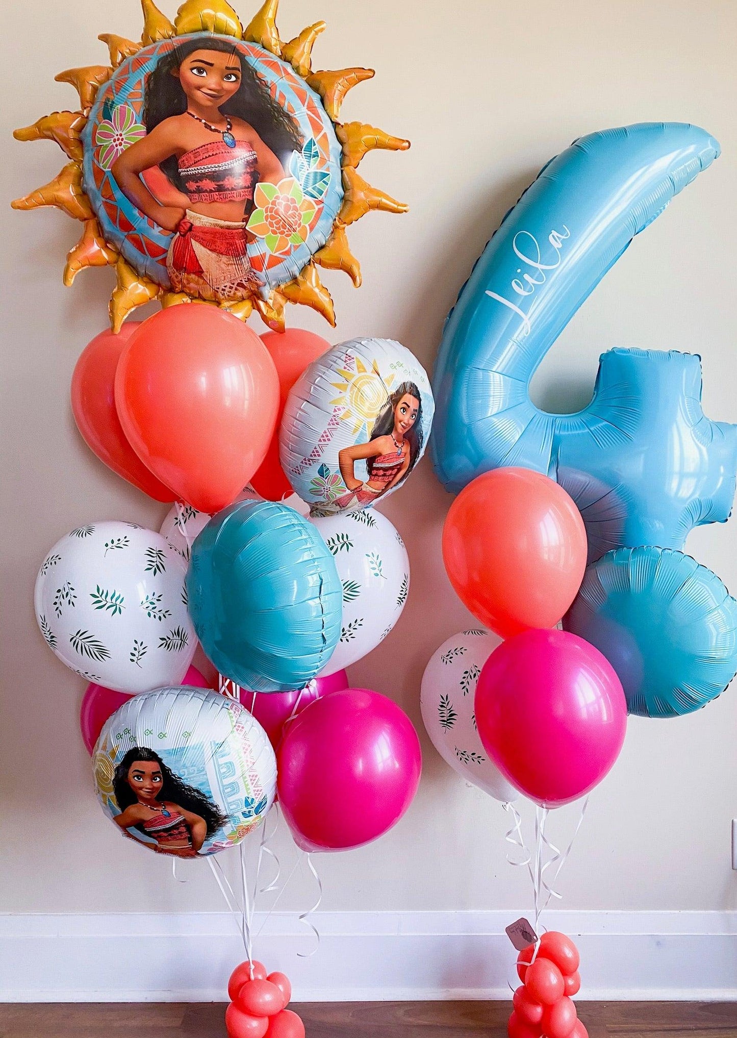 Moana Disney Princess Set - Customizable Balloon Set - My Blush Peony