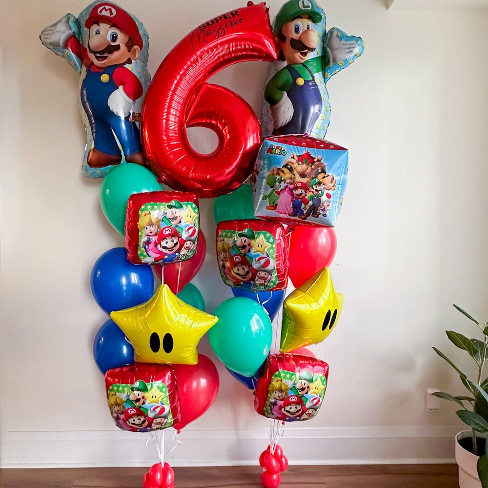 Mario and Luigi Bouquet Set - Fun & Customizable Decor for Events - My Blush Peony