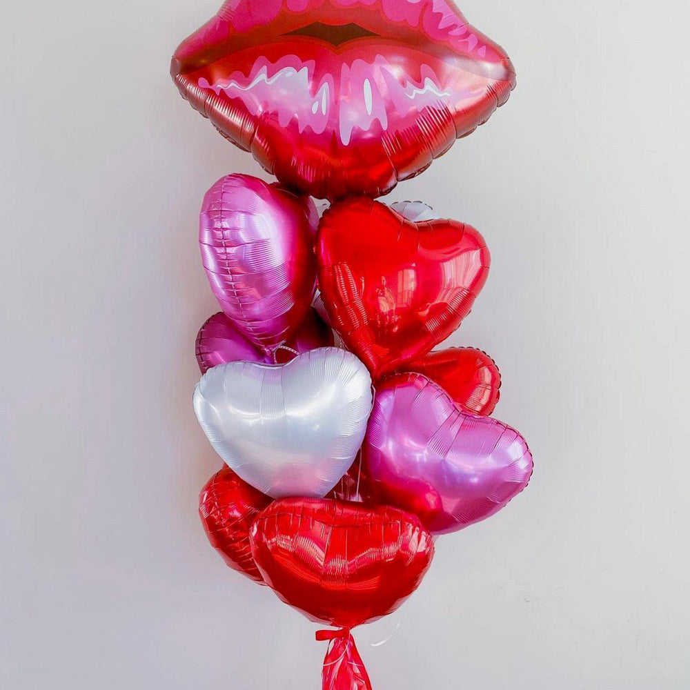 
                      
                        Jumbo Kiss Foil Hearts Bouquet - Perfect for Valentine’s Day - My Blush Peony
                      
                    