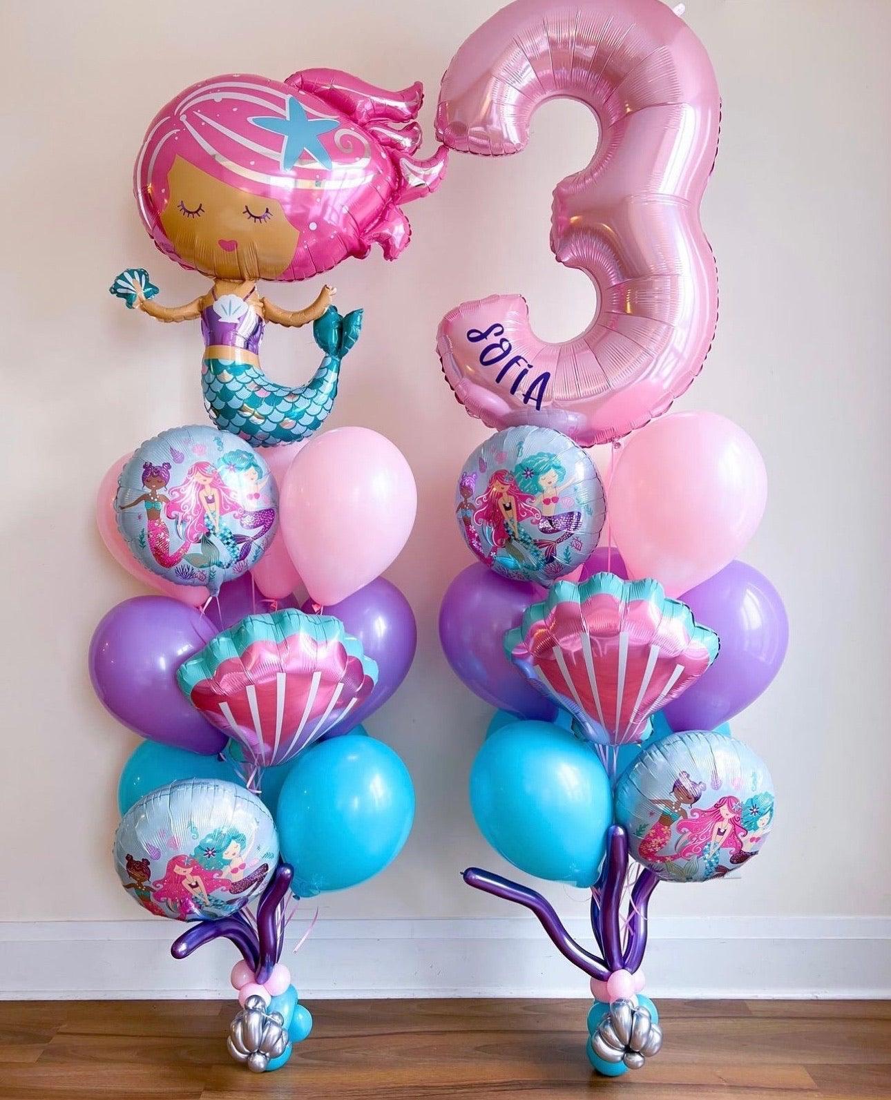 Mermaid Balloon Bunch Set - Perfect for Underwater Celebrations - My Blush Peony