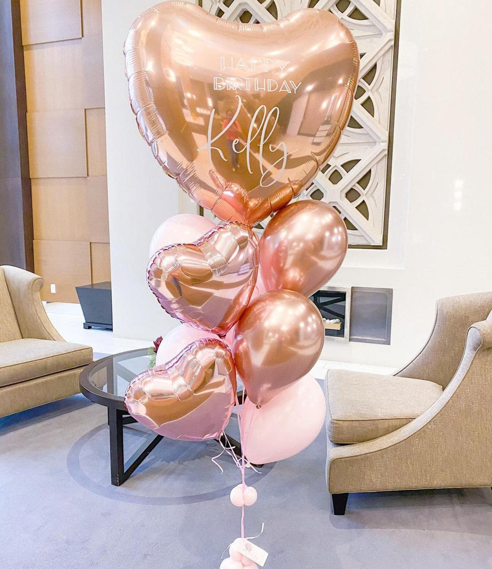 Giant Heart Birthday Love Balloon Decoration - My Blush Peony