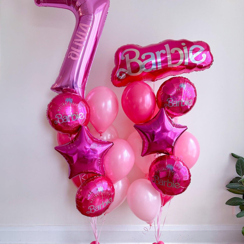 Customizable Barbie Balloon Decor - Fun & Stylish Event Decor - My Blush Peony