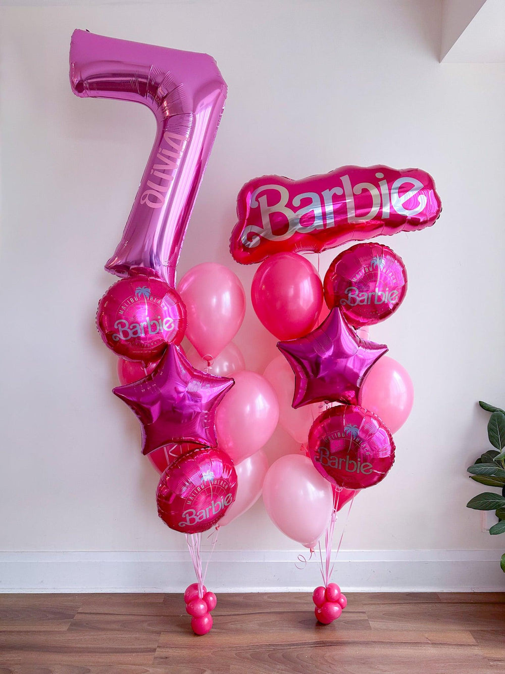 Customizable Barbie Balloon Decor - Fun & Stylish Event Decor - My Blush Peony