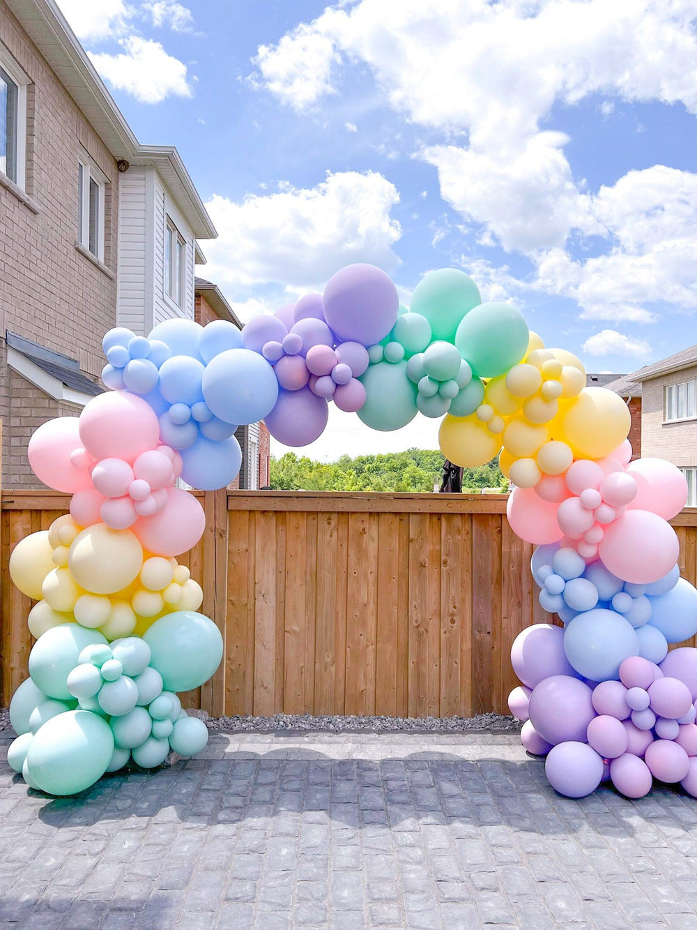 Rainbow Balloon Arch | Vibrant Decor for Colorful Celebrations - My Blush Peony