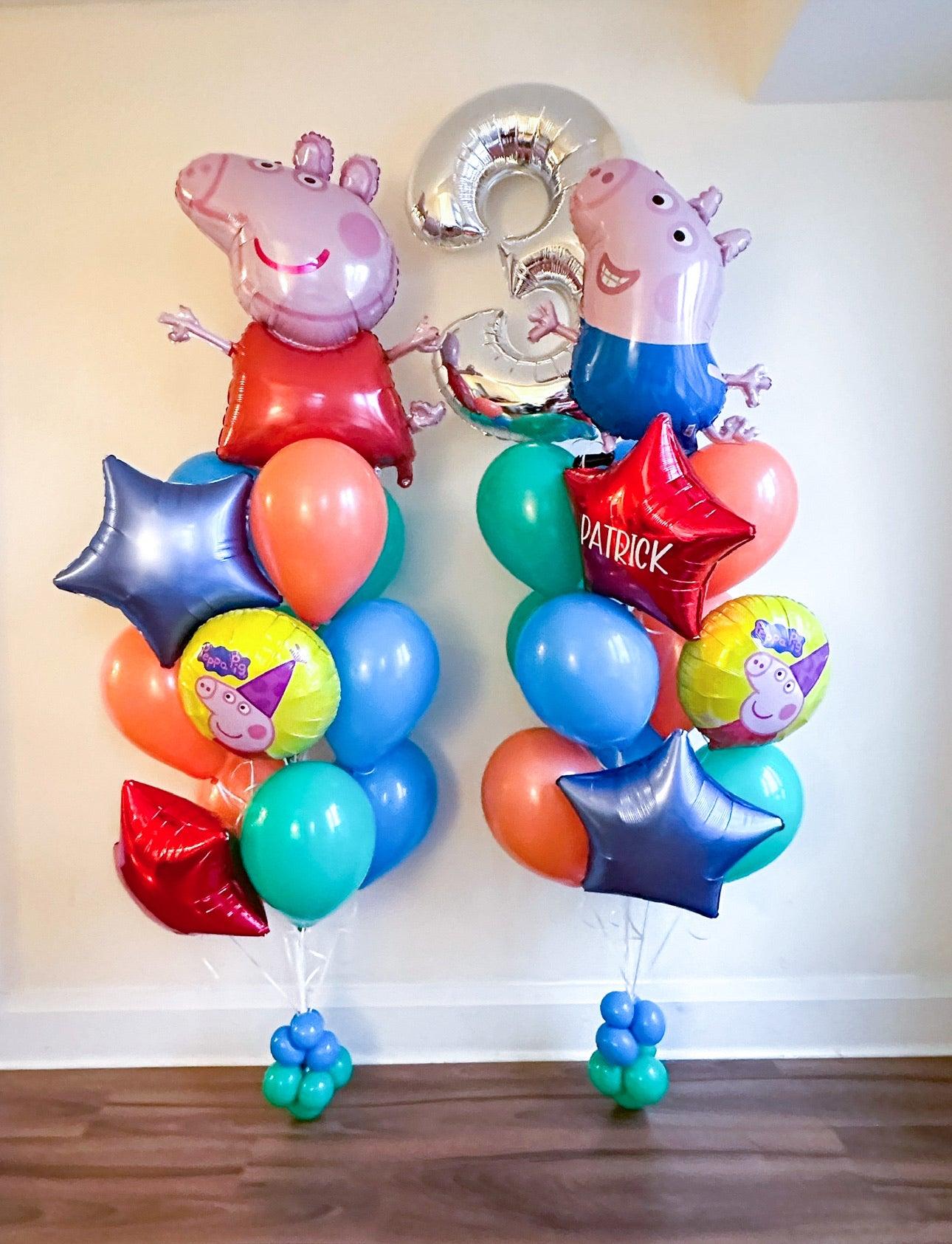 Peppa Pig and George Set (2 Bunches) - Fun Party Decor - My Blush Peony