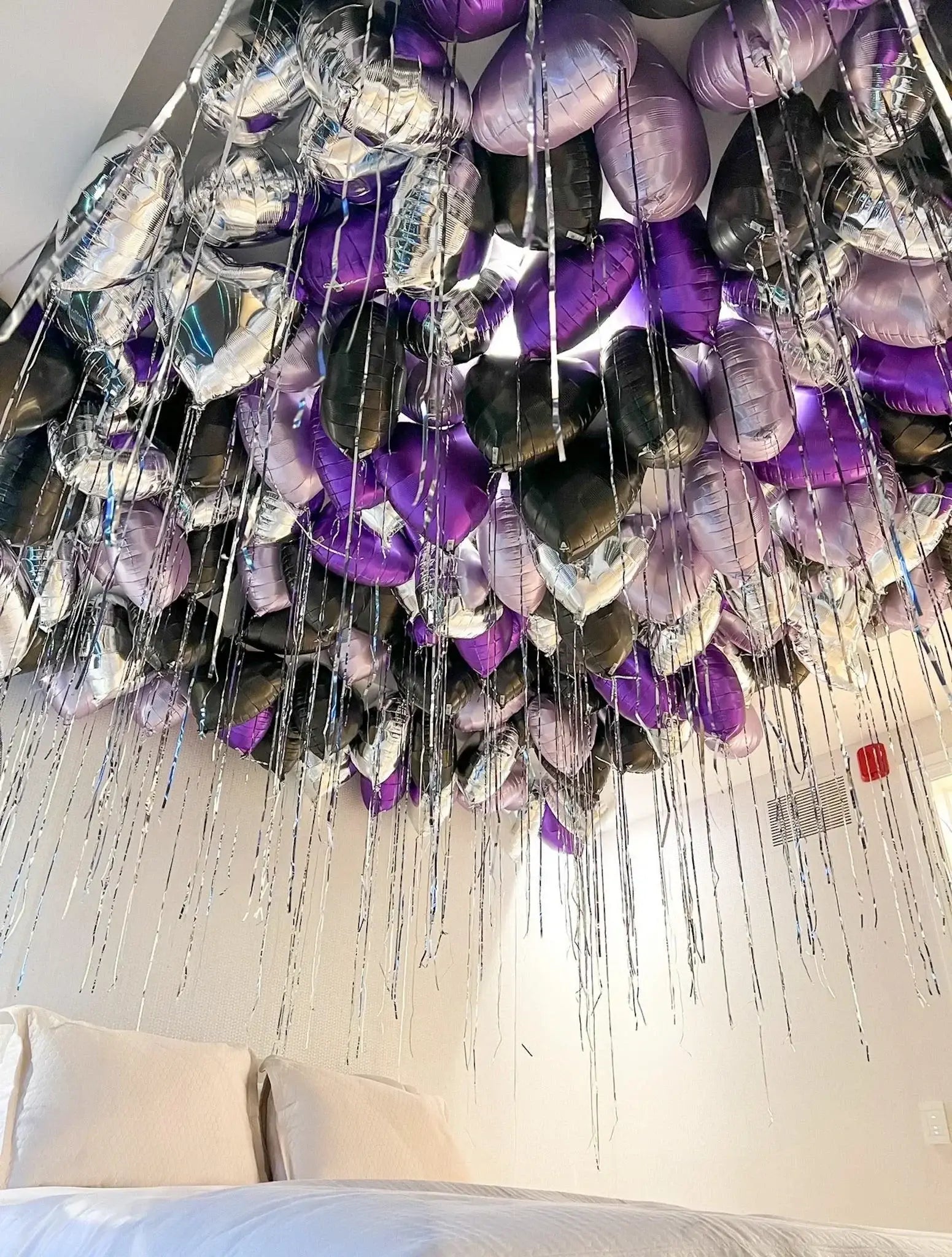 Heart Foils Ceiling - Elegant Decor for Romantic Events – My Blush Peony