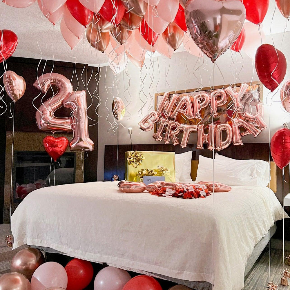 
                      
                        Hotel Room Decor Balloon Arrangement for Stunning Ambiance - My Blush Peony
                      
                    