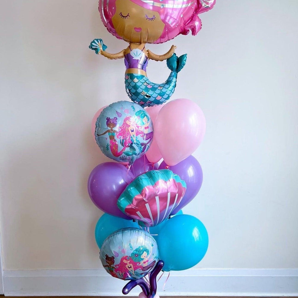 Mermaid Balloon Bunch - Magical Decor for Celebrations - My Blush Peony