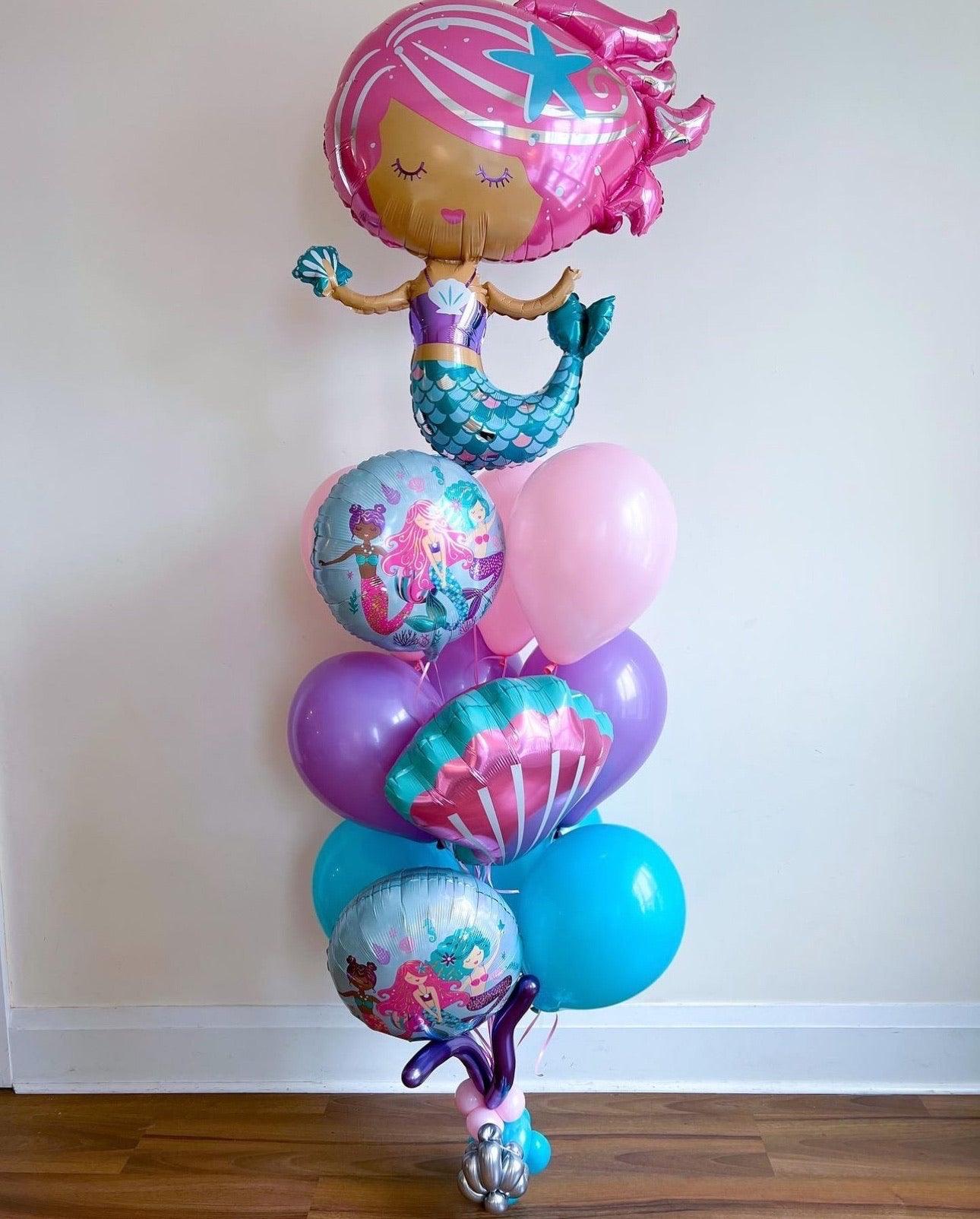 Mermaid Balloon Bunch - Magical Decor for Celebrations - My Blush Peony